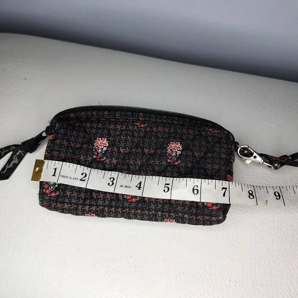 Vera Bradley Wallet 5x7" Houndstooth Brown purse accessory wristlet vintage - Picture 5 of 6